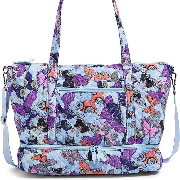 Vera Bradley Handbags - Vera Bradley * Women's Cotton Deluxe Tote Travel Bag- Butterfly By *NWT*